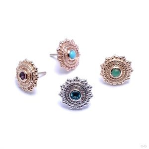 BVLA Afghan 14kt White Gold Cubic Zirconia